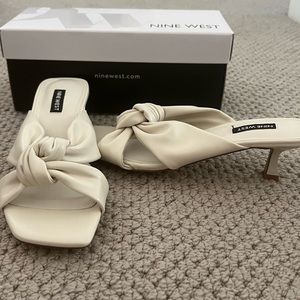 Nine West | Shoes | Dipa Heeled Slide Sandals Nine West New 75 | Poshmark
